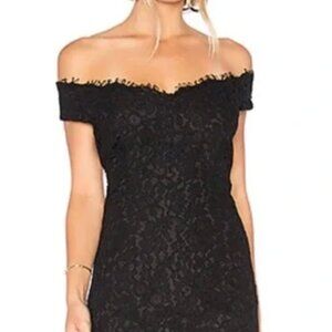 Bardot Tara Lace Off The Shoulder Dress